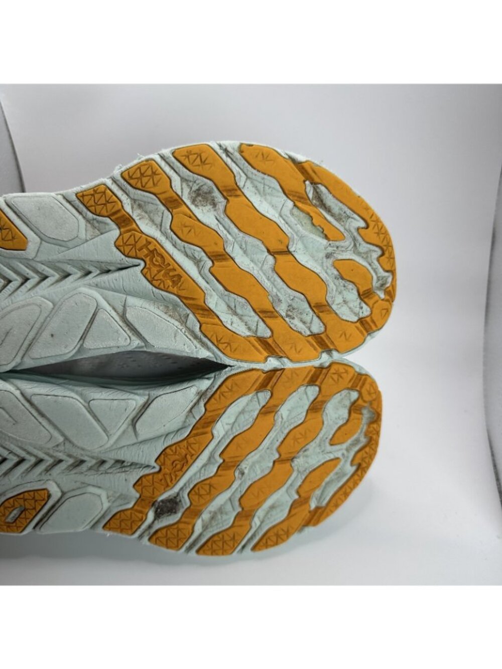 Hoka One Oene W Clifton 8 Shoes Womens Size 7.5 B Gray Green Running Cushioned - Picture 13 of 14